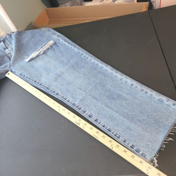 New Rock & Roll High Rise Straight Cropped Jeans 32 - Picture 13 of 14